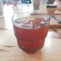 Ice coffee at NEØ Coffee House in Barcelona