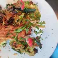 Scrambled tofu bacon avocado sandwich at NEØ Coffee House in Barcelona