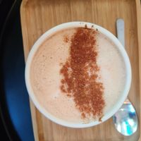 Chai latte at NEØ Coffee House in Barcelona