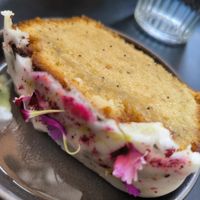 Pastel de limón at NEØ Coffee House in Barcelona