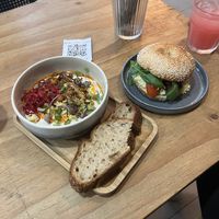   at NEØ Coffee House in Barcelona