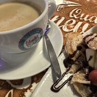 coffee & waffle  at Wonder Waffel in Muenster