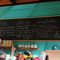 Menu at Shroom Cafe in Denmark