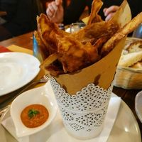 papas bravas at Sangria in Pavia