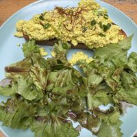 Scrambled tofu   at VeZa in Belgrade