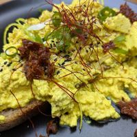 Tofu on toast at VeZa in Belgrade