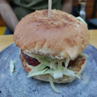 Cheese burger at VeZa in Belgrade