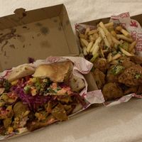 Bad girl and fried chickn combo  at Döner Summer in Leeds