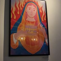 Wall art at Döner Summer in Leeds