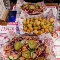 berlin doner kebab, doner teller, tater tots at Döner Summer in Leeds