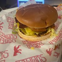 Bacon and cheese burger  at Döner Summer in Leeds