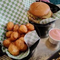 Burger and tots at Döner Summer in Leeds