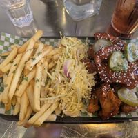 Tossed wing platter at Döner Summer in Leeds