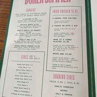 Food menu  at Döner Summer in Leeds