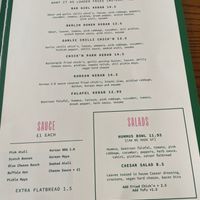 Food menu  at Döner Summer in Leeds