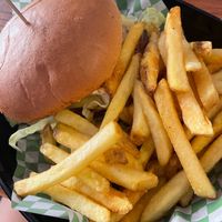 Classique burger & fries at Döner Summer in Leeds