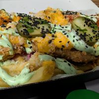 Chickn Parm kebab on chips at Döner Summer in Leeds