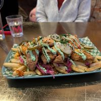 Chikn parm kebab as loaded fries at Döner Summer in Leeds
