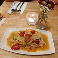 Papaya salad at Thai Square in Basel