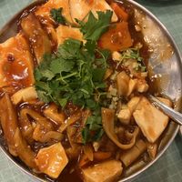 Spicy tofu hot pot  at Yuan Fu in Rockville