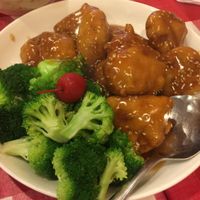 Sesame chicken   at Yuan Fu in Rockville