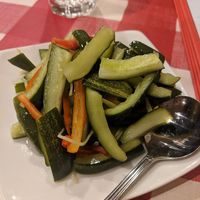 Sweet and sour cucumbers at Yuan Fu in Rockville