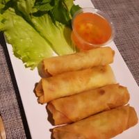 Vegan nem at Sabai Sabai in Argeles-sur-mer