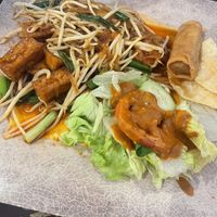 Pad Thai. A little disappointing. More bean sprout than noodle. Ask for no egg    at The Basil in Carson City