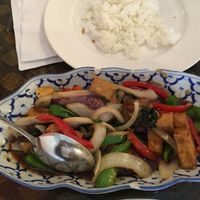 Spicy Eggplant with Tofu at The Basil in Carson City