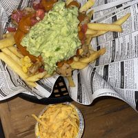 Fake chicken and vegan cheese  at Frida Frijol in Madrid