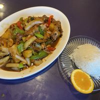 Tofu duck with pineapple & cashews    at Magic Noodle in Joplin