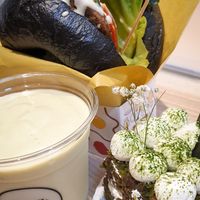 The impossible sausage and cheese on a charcoal bagel definitely hit the spot. at Vego Coffee 齋啡 in Kowloon