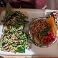 Brekkie plate #Veganuary at Beans & Nuts in Bern