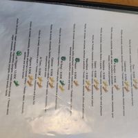 Menu as at May 2024 at Nazari in Budens