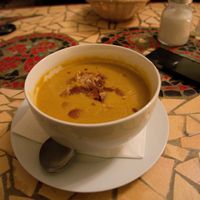 Lentil soup (I think) at Azeitona - Beckstrasse in Hamburg