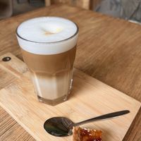 a vanilla oat latte  at Het Slimme Schaap in Elsloo