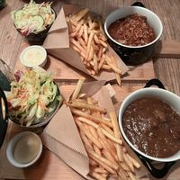 The large ‘zuurvlees’ and large tempeh saté (recommend)  at Het Slimme Schaap in Elsloo