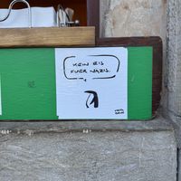 Fuck Nazis, no ice for them 🖕🏻.  at Café Komisch in Dresden