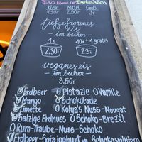 Menu.  at Café Komisch in Dresden