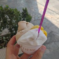 Soy nut, mango, lemon at Gelateria Il Gelatiere in Alba