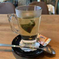 Green tea  at Veganaa in Berlin