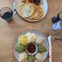 Mongolische Teigtaschen + dumplings  at Veganaa in Berlin