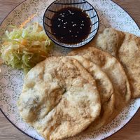 Mongolian dumplings   at Veganaa in Berlin
