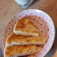 Onion cakes/fritters at Veganaa in Berlin