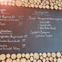 Menu at Veganaa in Berlin