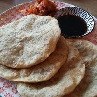 Mongolian dumplings at Veganaa in Berlin