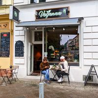 Outside of Veganaa at Veganaa in Berlin