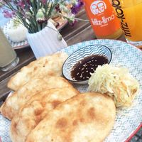 Russian pierogis at Veganaa in Berlin