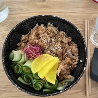 Gyūdon  at Mori Cafe in Paris