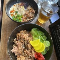 Gyudon and Tantanmen Ramen  at Mori Cafe in Paris
